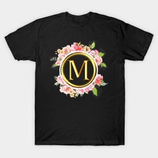 Letter M Shirt Alphabet Letter M Different Colors T-Shirt